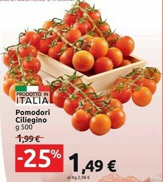 Carrefour Market Pomodori Ciliegino offerta