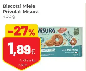 Coop Misura biscotti Miele 400 g offerta