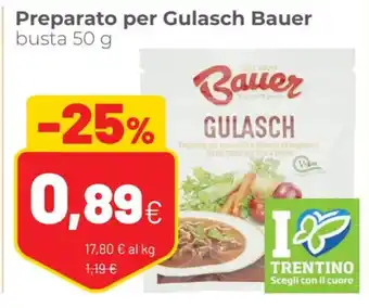 Coop Bauer Preparato per Gulasch busta 50 g offerta
