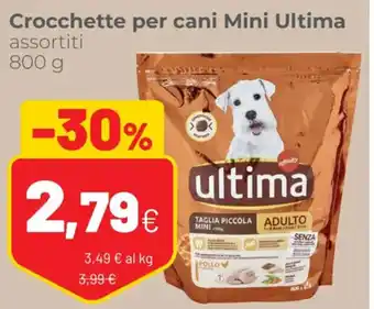 Coop ultima Crocchetti per cani Mini assortiti 800 g offerta