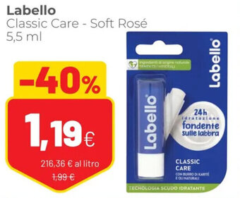 Coop Labello Classic Care - Soft Rosé 5,5 ml offerta