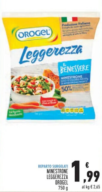 Conad Orogel Minestrone Leggerezza 750 g offerta