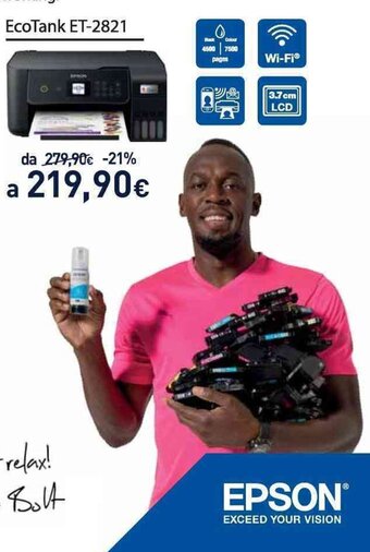 Unieuro Epson EcoTank ET-2821 offerta