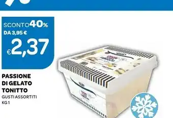 Ekom Tonitto Passione Di Gelato Nocciolata, Tiramisù, Crema, Stracciatella 2000 G(ml) offerta