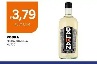 Ekom Balkan Vodka Pesca/ Fragola offerta