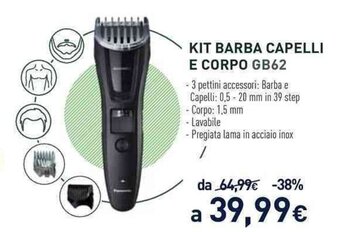 Unieuro KIt Barba Capelli E Corpo GB62 offerta
