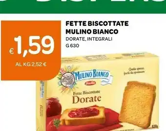 Ekom Mulino Bianco Fette Biscottate Dorate 630g offerta