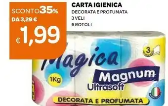 Ekom Magnum Carta Igienica Decorata E Profumata offerta