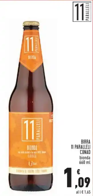 Conad Conad Birra il Paralleli bionda 660 ml offerta