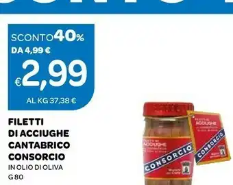 Consorcio Filetti Di Acciughe Cantabrico