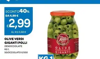 Ekom Giganti Polli Olive Verdi Denocciolate/sgocciolato offerta