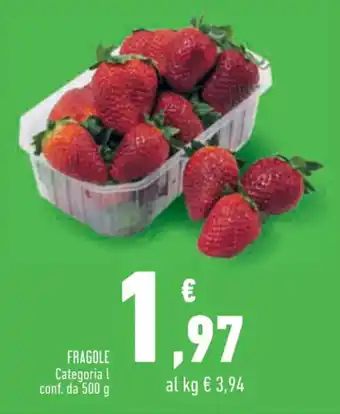 Conad Fragole Categoria l conf. da 500 g offerta