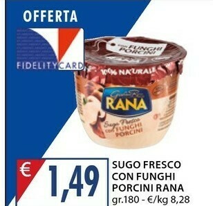 Mercatò Rana Sugo Fresco Pescatora 180 G(ml) offerta