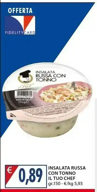 Mercatò Il tuo chef Insalata Russa Con Tonno 150 G(ml) offerta