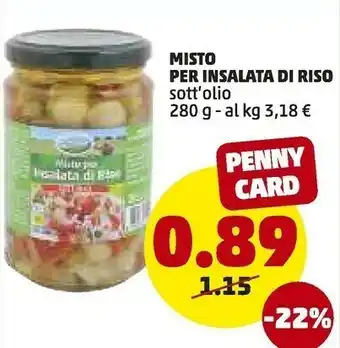 PENNY Ortomio - Misto Per Insalata Di Riso Sott'Olio offerta