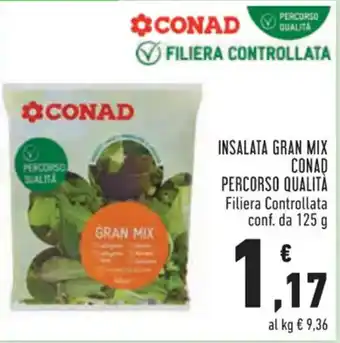 Conad Insalata Gran Mix Percorso Qualita conf. da 125 g