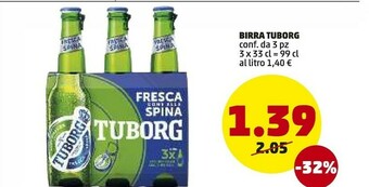 PENNY Tuborg Birra 330 G(ml) offerta