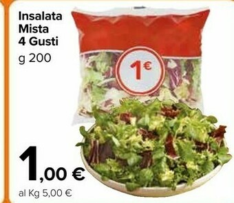Carrefour Market Insalata Mista 4 Gusti offerta