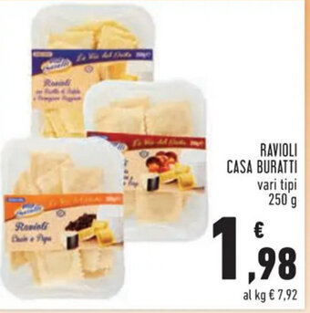 Conad Ravioli Casa Buratti vari tipi 250 g offerta