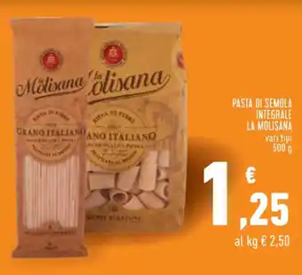 Conad La Molisana Pastadi Semola Integrale vari tipi 500 g offerta