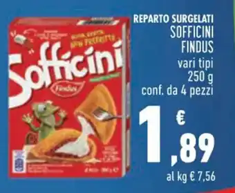 Conad Findus Sofficini vari tipi 250 g conf. 4 pezzi offerta