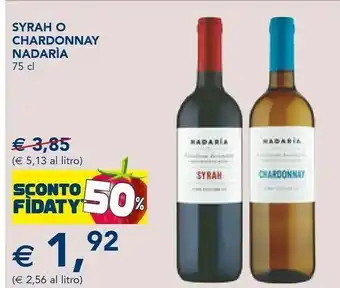 Esselunga Nadarìa Nero d'Avola offerta