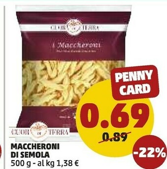 PENNY Maccheroni Di Semola offerta