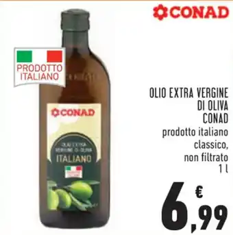 Conad Conad Olio Extra Vergine Di Oliva prodoto italiano classico, non filtrato 1 l offerta