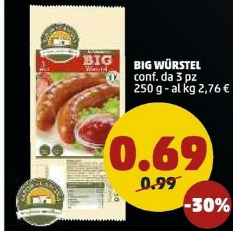 PENNY Sapor Di Cascina Big Wurstel offerta