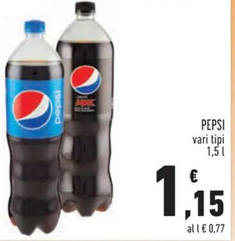 Conad Pepsi vari tipi 1,5 l offerta