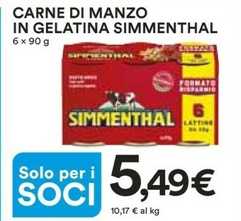 Coop Simmenthal Carne in scatola offerta