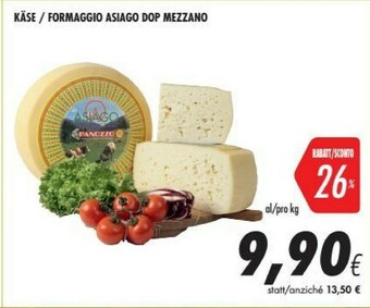 Coop Asiago Formaggio Dop Mezzano offerta