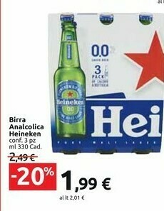 Carrefour Heineken Birra 330 G(ml) offerta