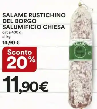 Coop Salumificio chiesa Salame offerta