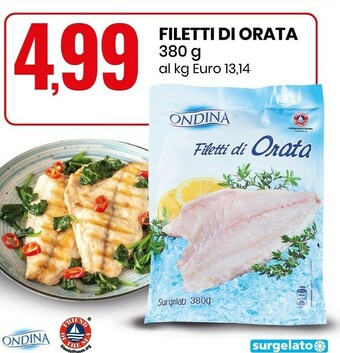 Eurospin Ondina - Filetti Di Orata 380 G offerta