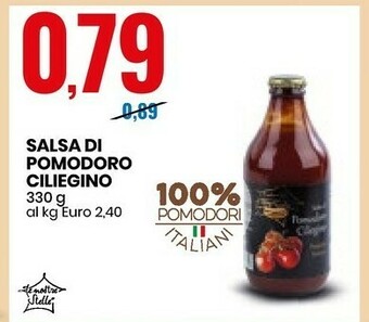 Eurospin Le Nostre Stelle Salsa Di Pomodoro Ciliegino 330 G offerta