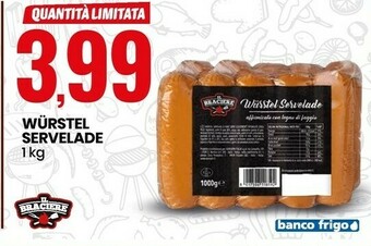 Eurospin Il braciere Wurstel Servelade offerta