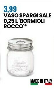 Eurospin Bormioli Rocco Vaso Spargi Sale 0,25L offerta