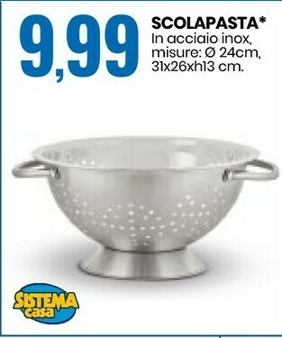 Eurospin Sistema Casa Scolapasta offerta