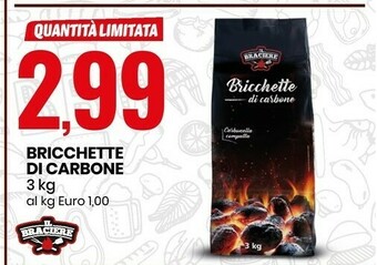 Eurospin Il braciere Ll Braciere Bricchette Di Carbone offerta