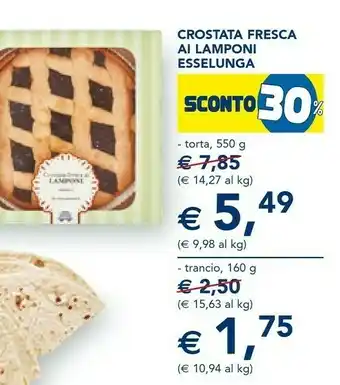 Esselunga Esselunga Crostata Fresca Ai Lamponi offerta
