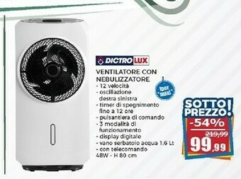 Happy Casa Lux Ventilatore offerta