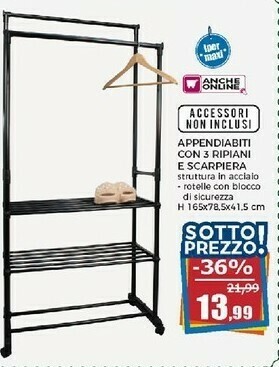 Happy Casa Appendiabiti offerta