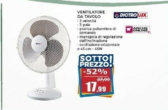 Happy Casa Lux Ventilatore offerta