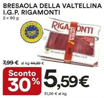 Ipercoop Valtellina Bresaola offerta