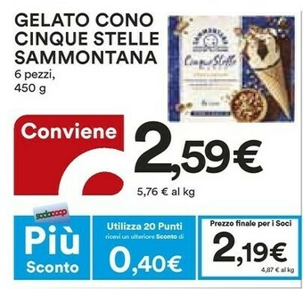 Ipercoop Sammontana Gelato offerta