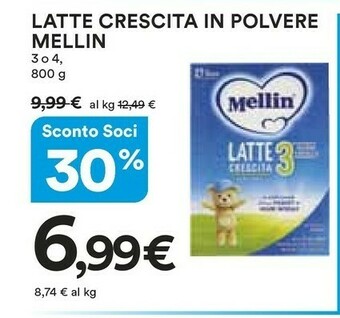 Ipercoop Mellin Latte offerta