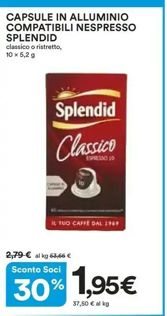 Ipercoop Nespresso Caffè offerta