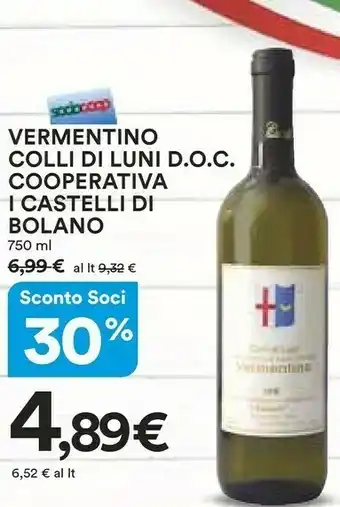 Ipercoop Castelli Vino rosso offerta