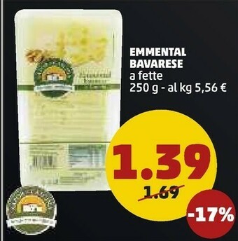 PENNY Emmental Bavarese A Fette 250 G offerta
